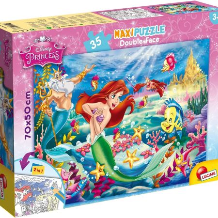 Lisciani Disney Puzzle Maxifloor Little Mermaid - 35 Pcs - Makhsoom